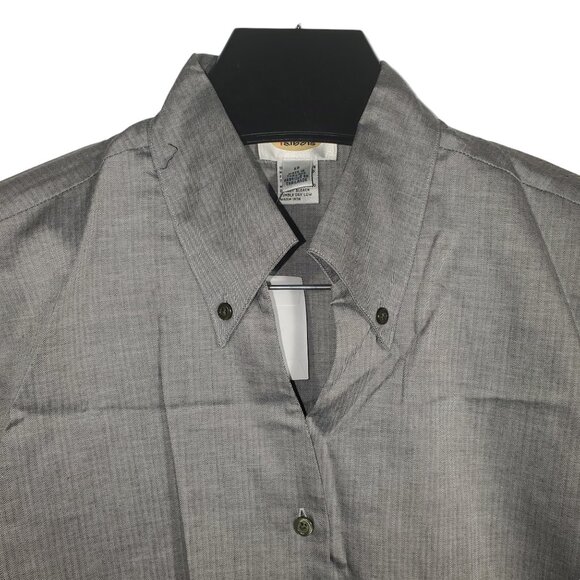 NWT Talbots L/S Button Down Dress Shirt Collared V-Neck Office Business Academia - Picture 2 of 6